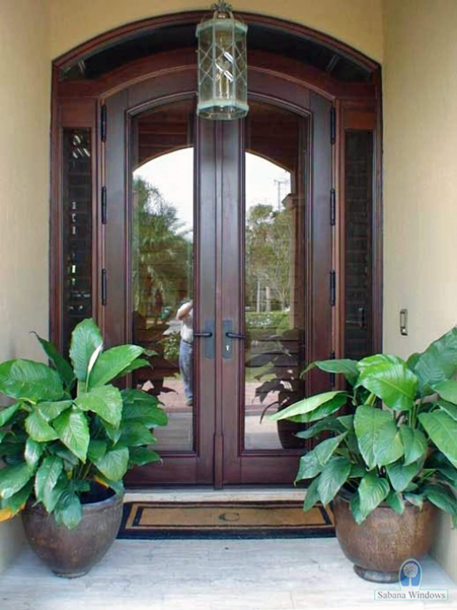 Coral Springs Mahogany Glass Doors