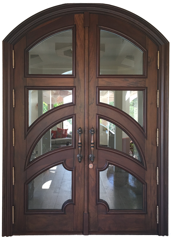 Cepero Mahogany Glazed Entry Door