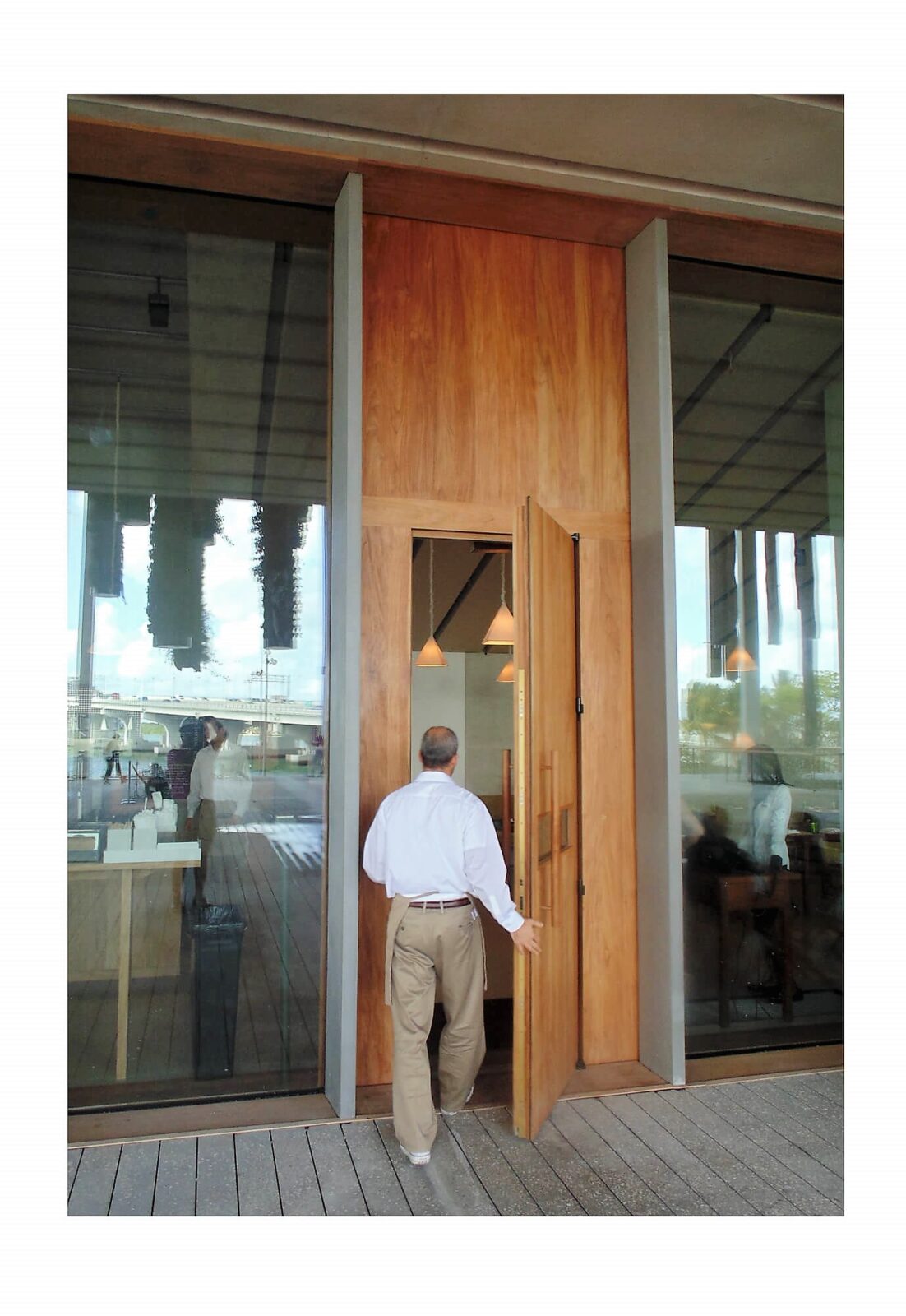 contemporary doors teak museumm