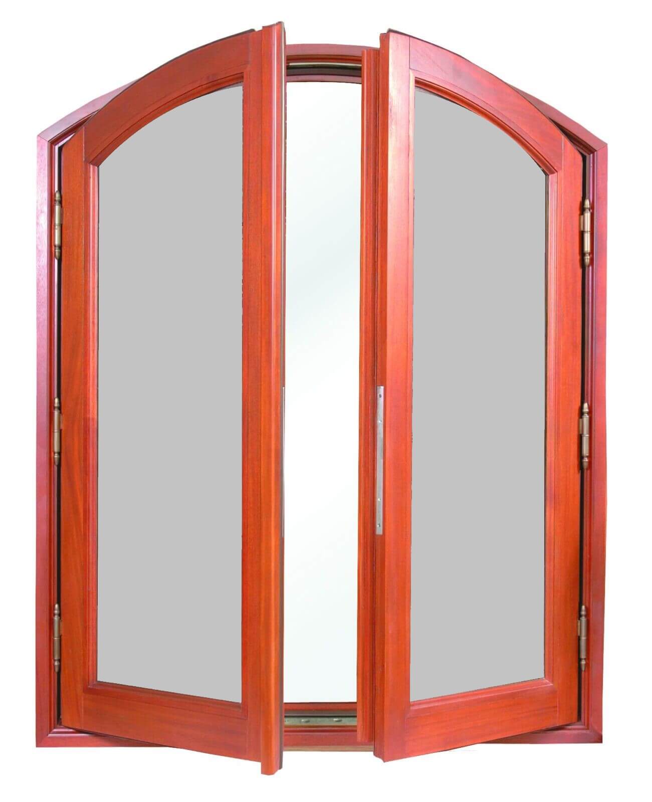 SAN PEDRO MAHOGANY ELLIPTICAL TOB DOUBLE CASEMENT WINDOWS