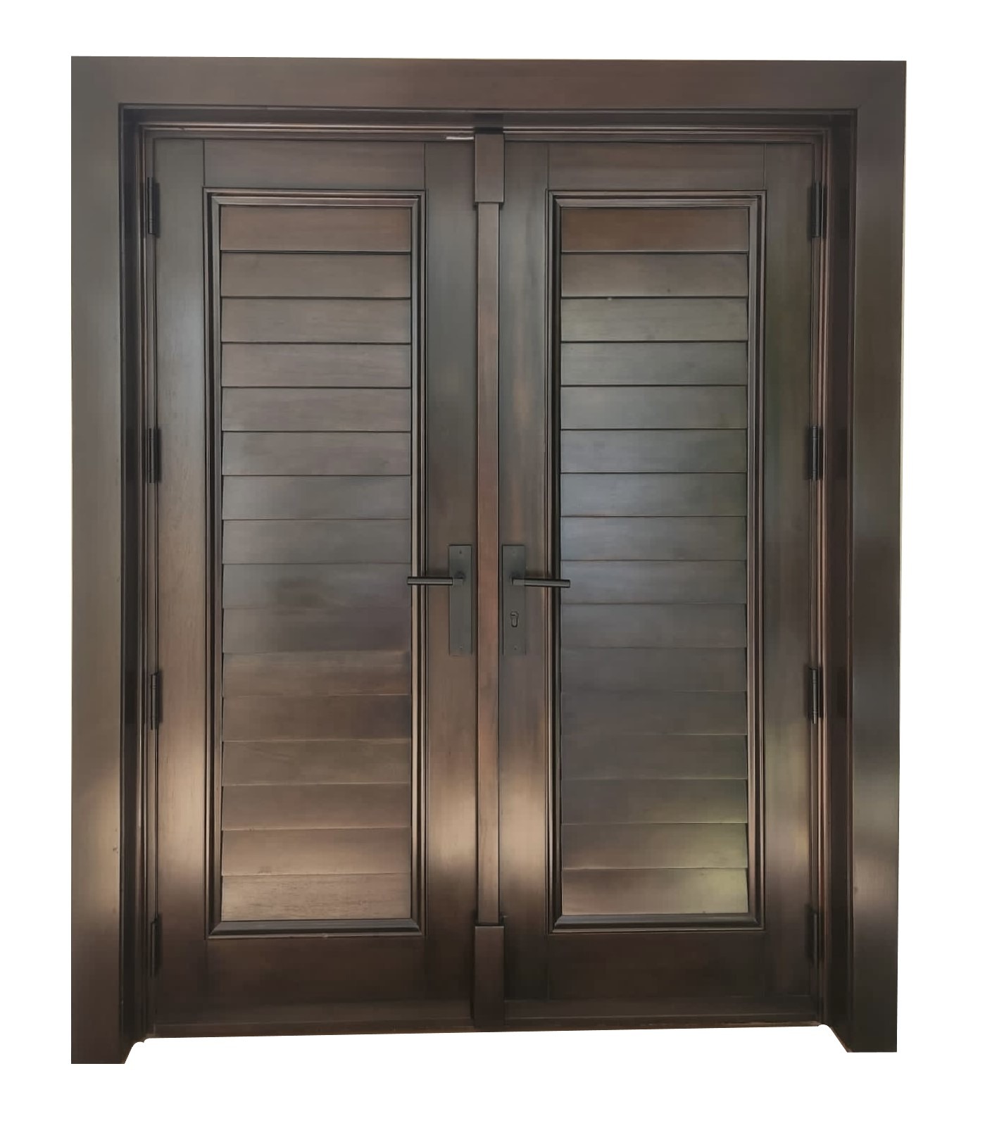 FORTE LOUVER MAHOGANY ENTRY DOOR