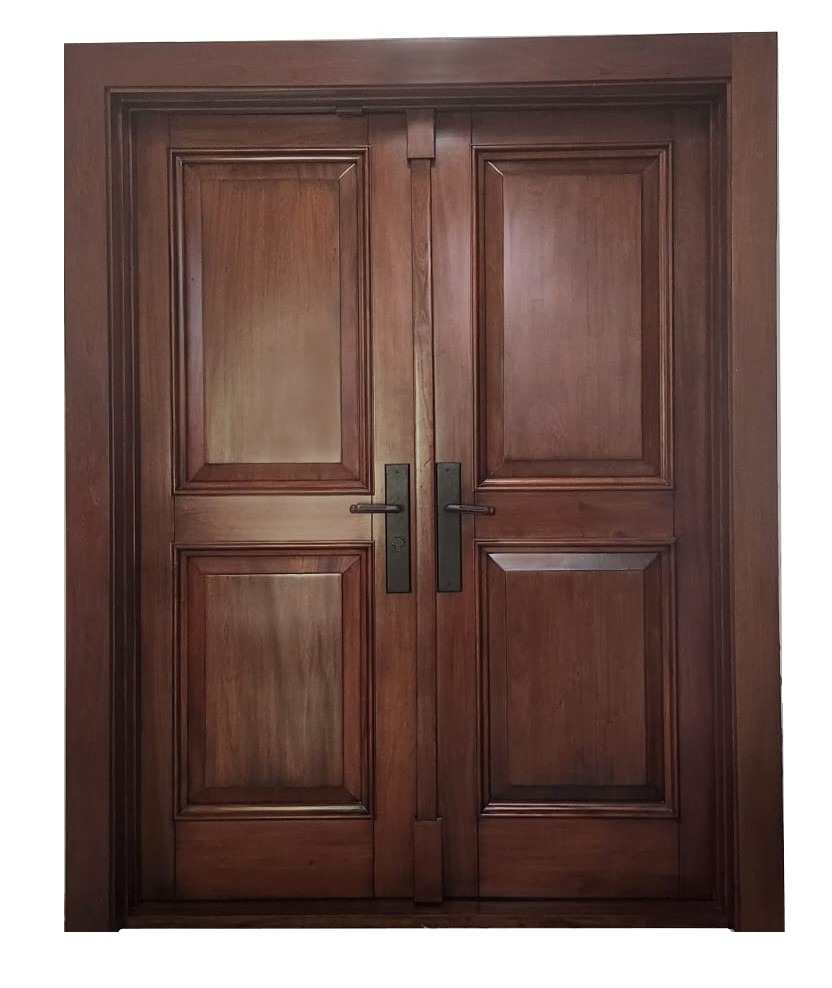 VALUSA MAHOGANY GLASS DOORS AND TRANSOM