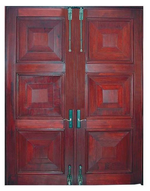 VALUSA MAHOGANY GLASS DOORS AND TRANSOM