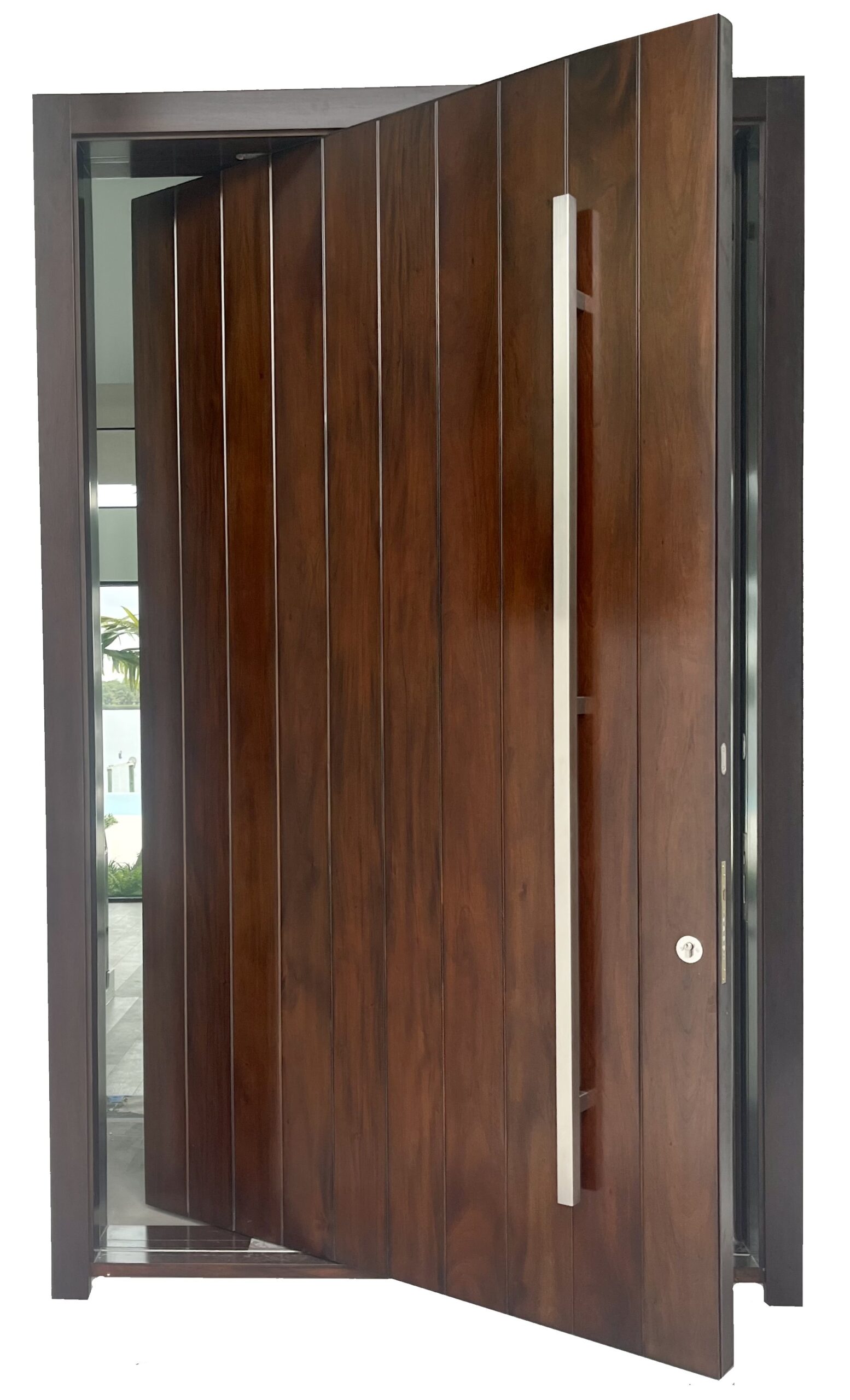 VALUSA MAHOGANY GLASS DOORS AND TRANSOM