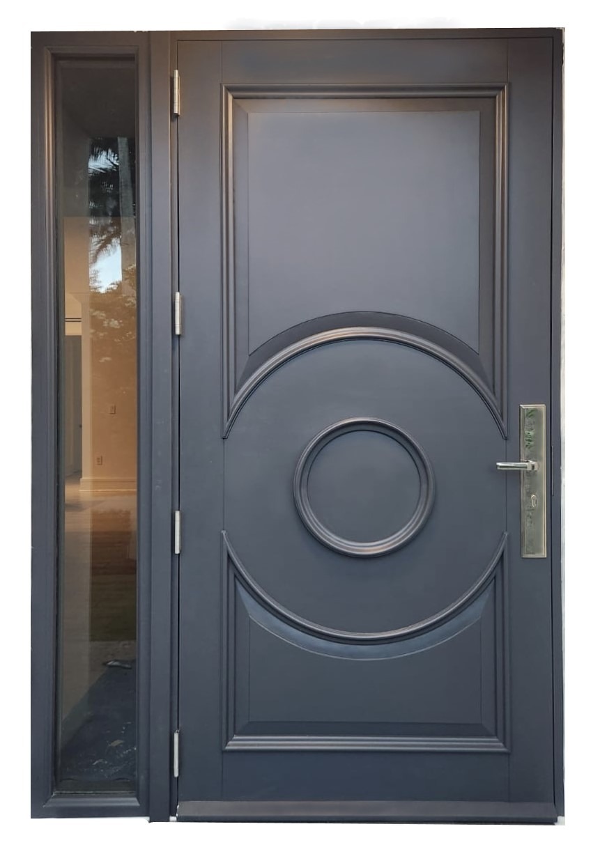 VALUSA MAHOGANY GLASS DOORS AND TRANSOM