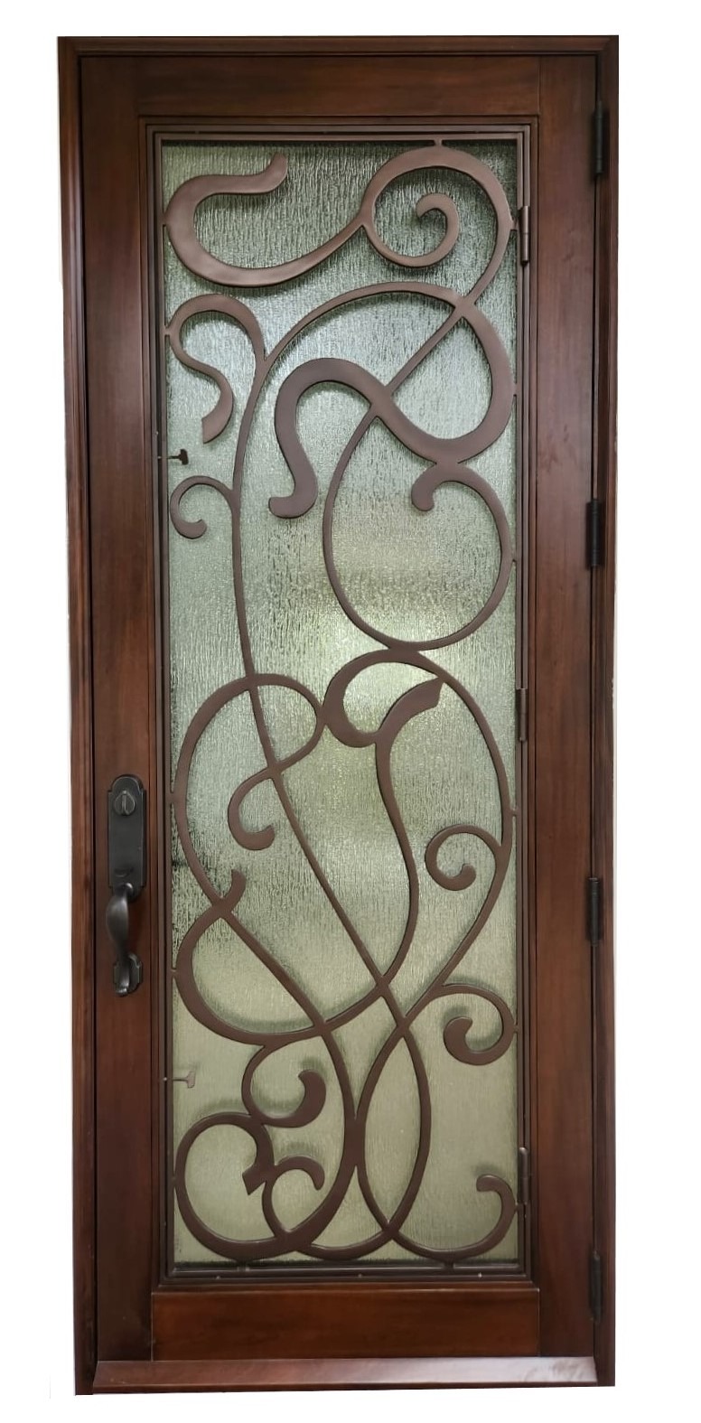 VALUSA MAHOGANY GLASS DOORS AND TRANSOM