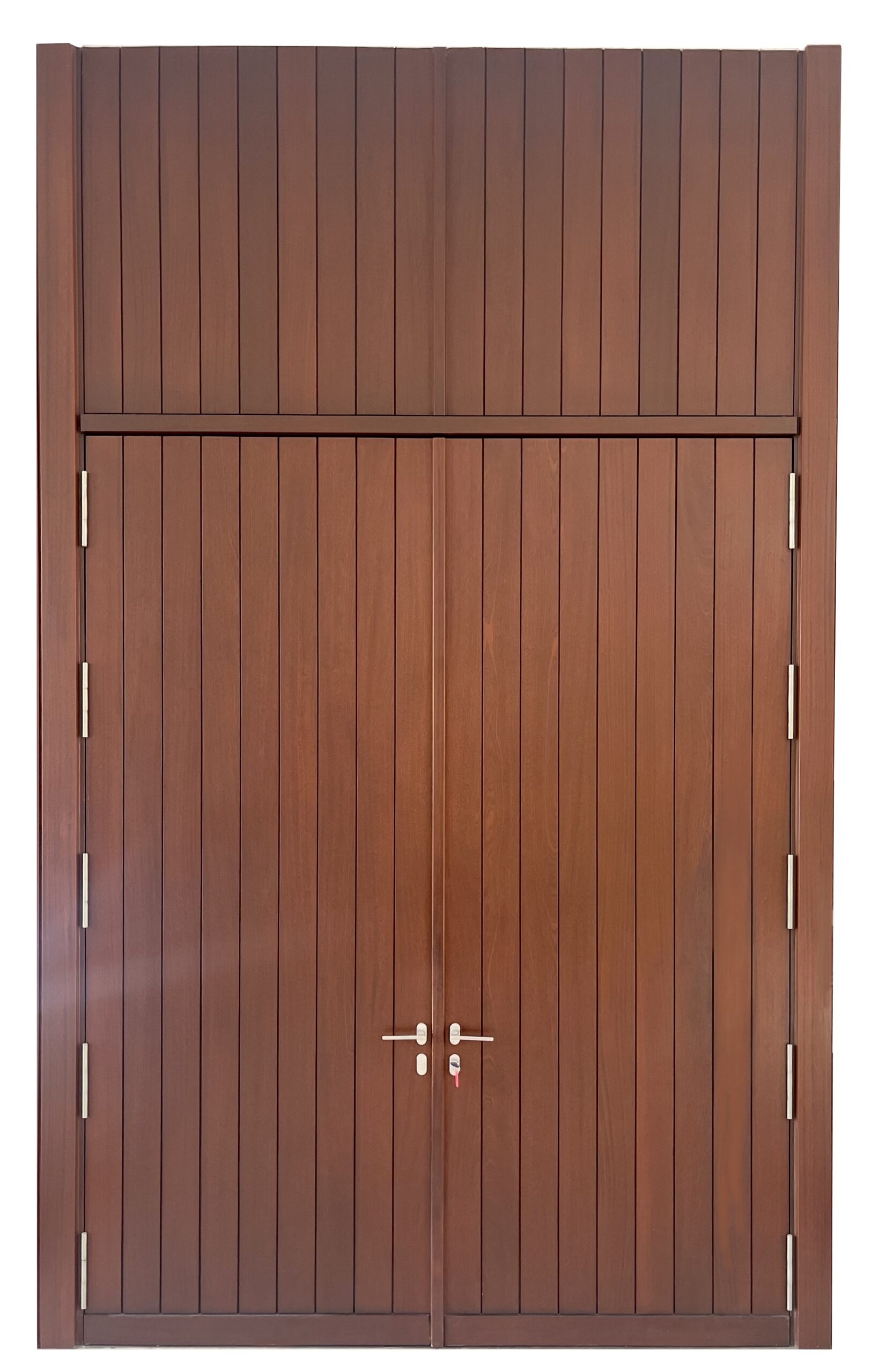 VALUSA MAHOGANY GLASS DOORS AND TRANSOM