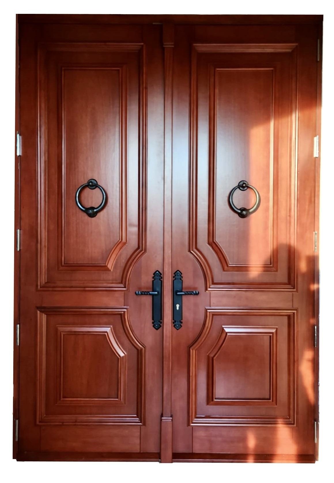 VALUSA MAHOGANY GLASS DOORS AND TRANSOM