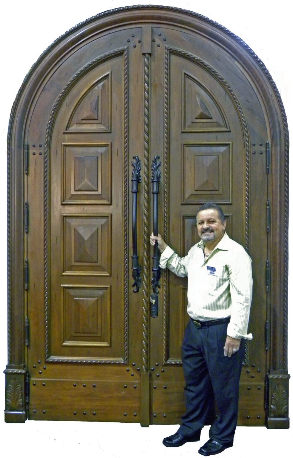 VALUSA MAHOGANY GLASS DOORS AND TRANSOM