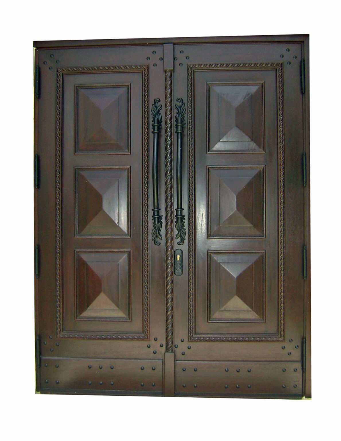 VALUSA MAHOGANY GLASS DOORS AND TRANSOM