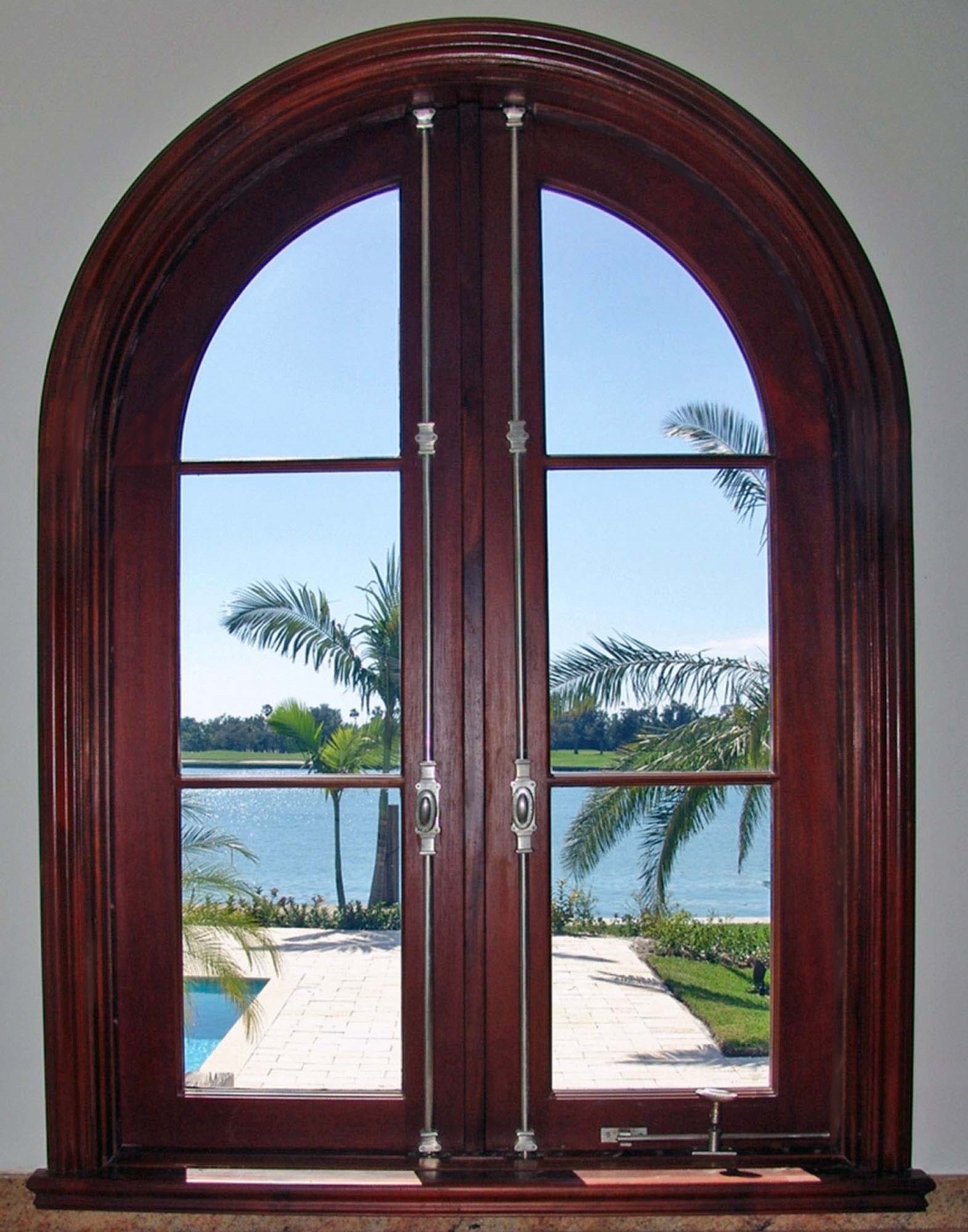 VALUSA MAHOGANY GLASS DOORS AND TRANSOM