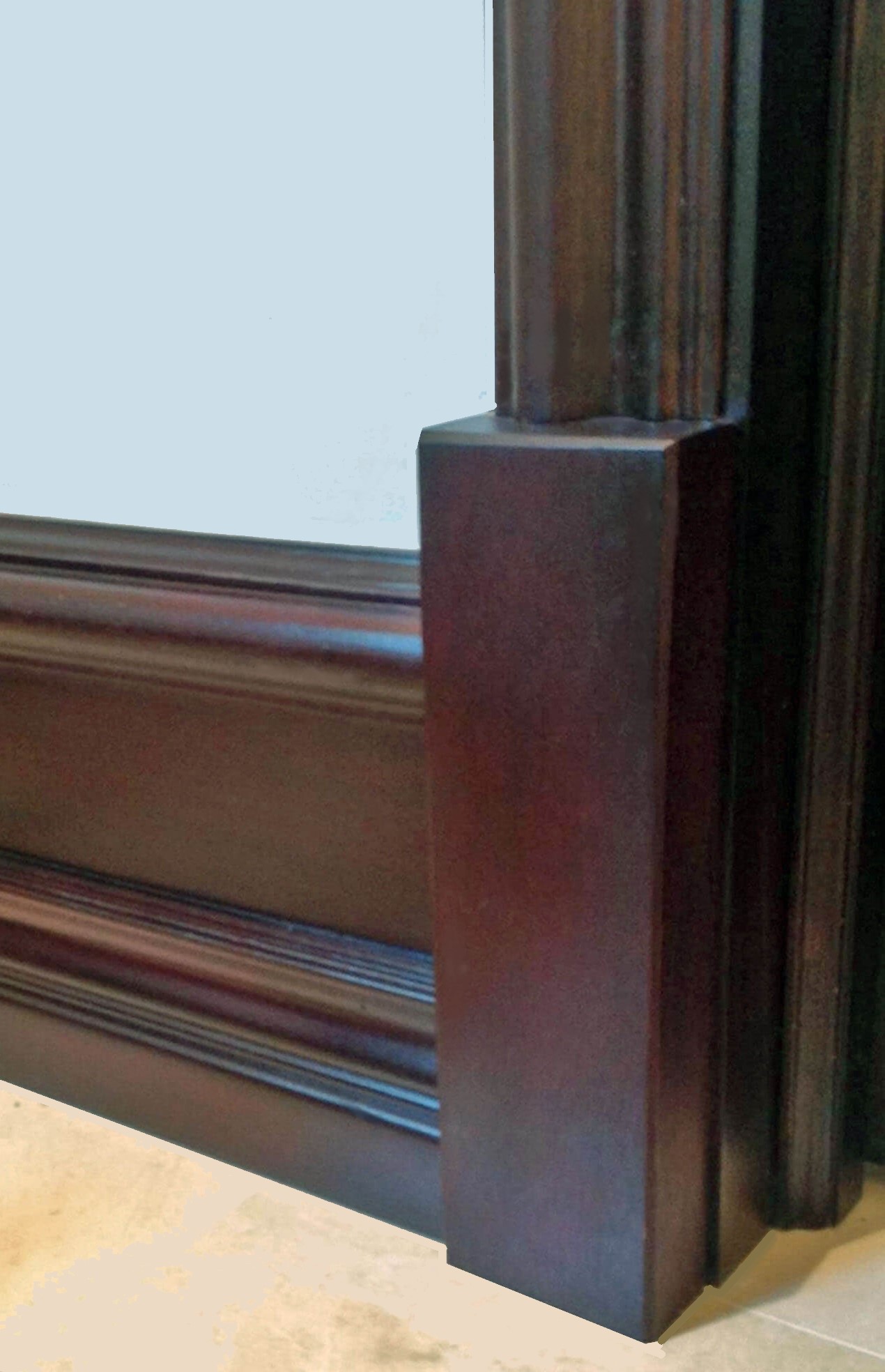 VALUSA MAHOGANY GLASS DOORS AND TRANSOM