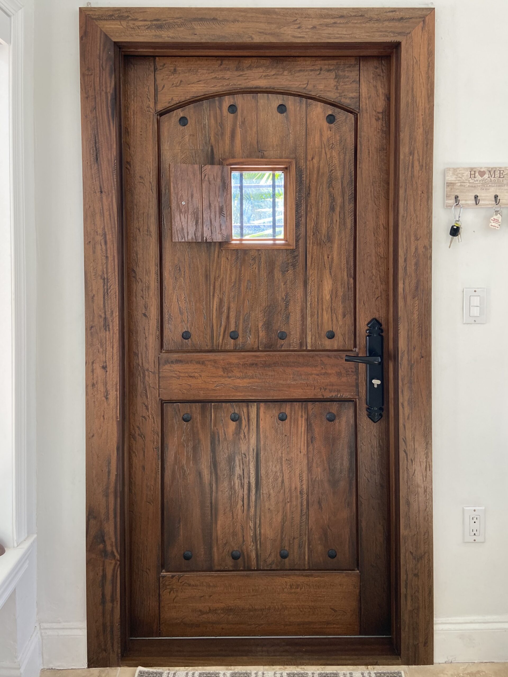 VALUSA MAHOGANY GLASS DOORS AND TRANSOM