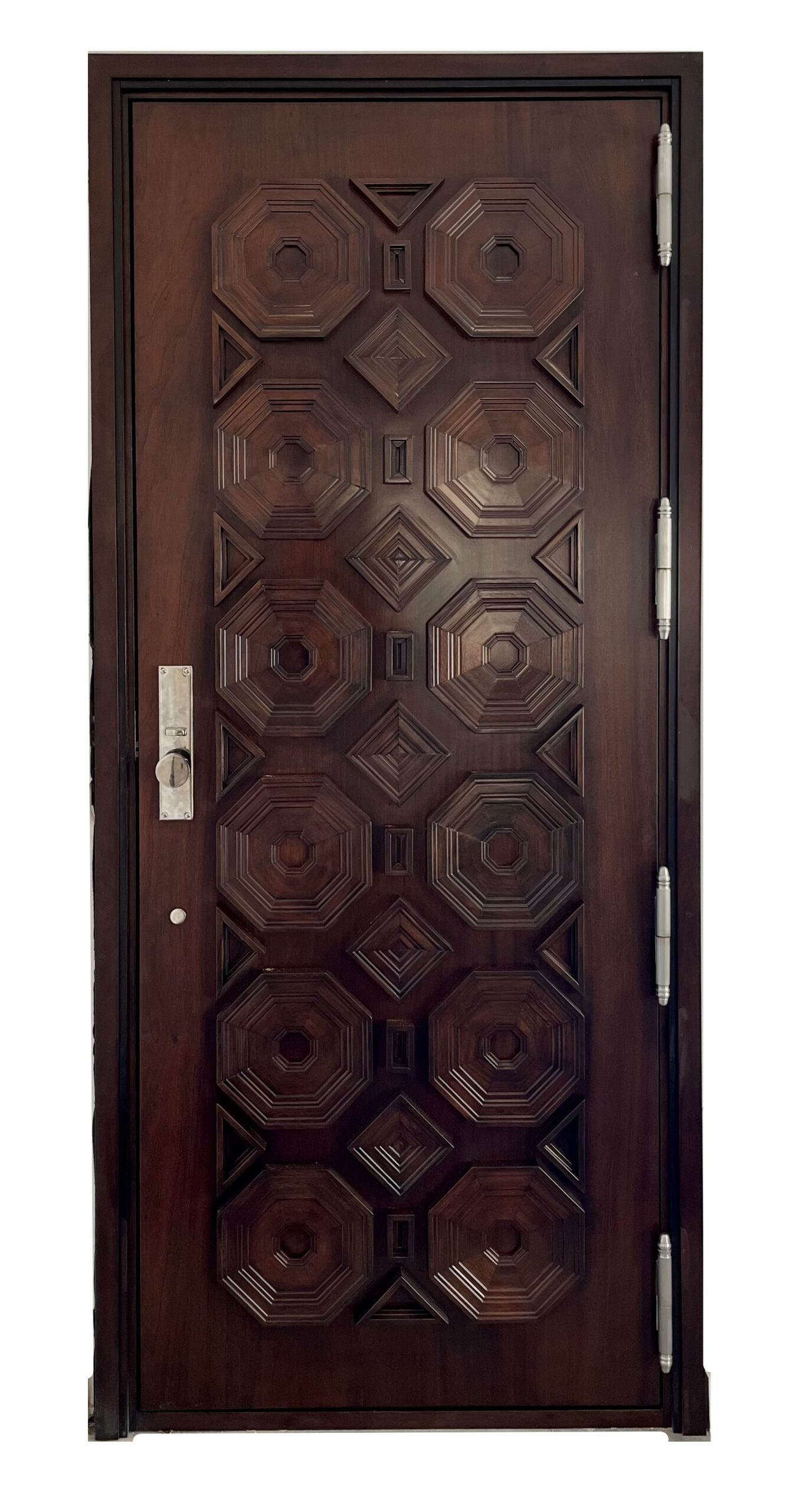 VALUSA MAHOGANY GLASS DOORS AND TRANSOM