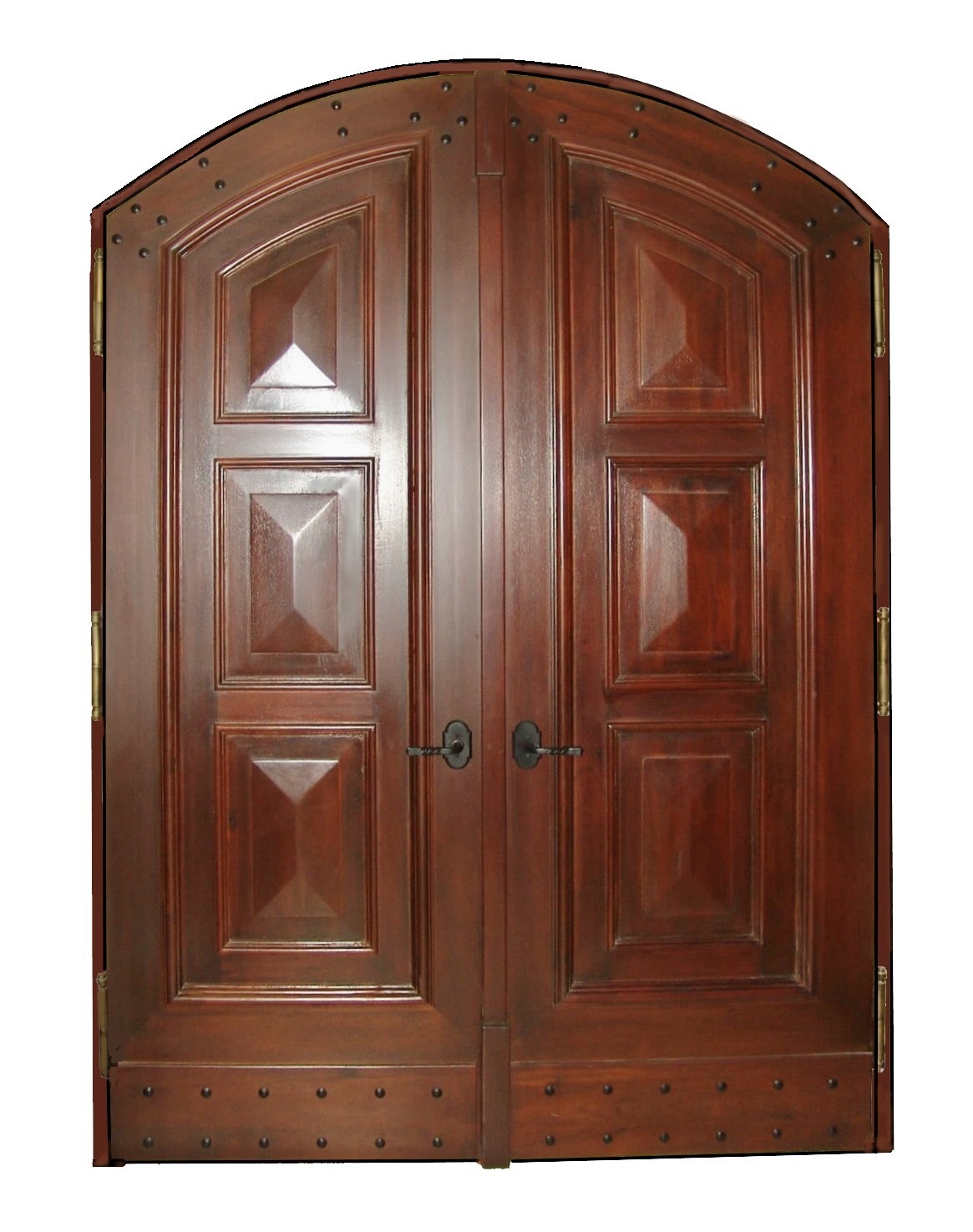 VALUSA MAHOGANY GLASS DOORS AND TRANSOM