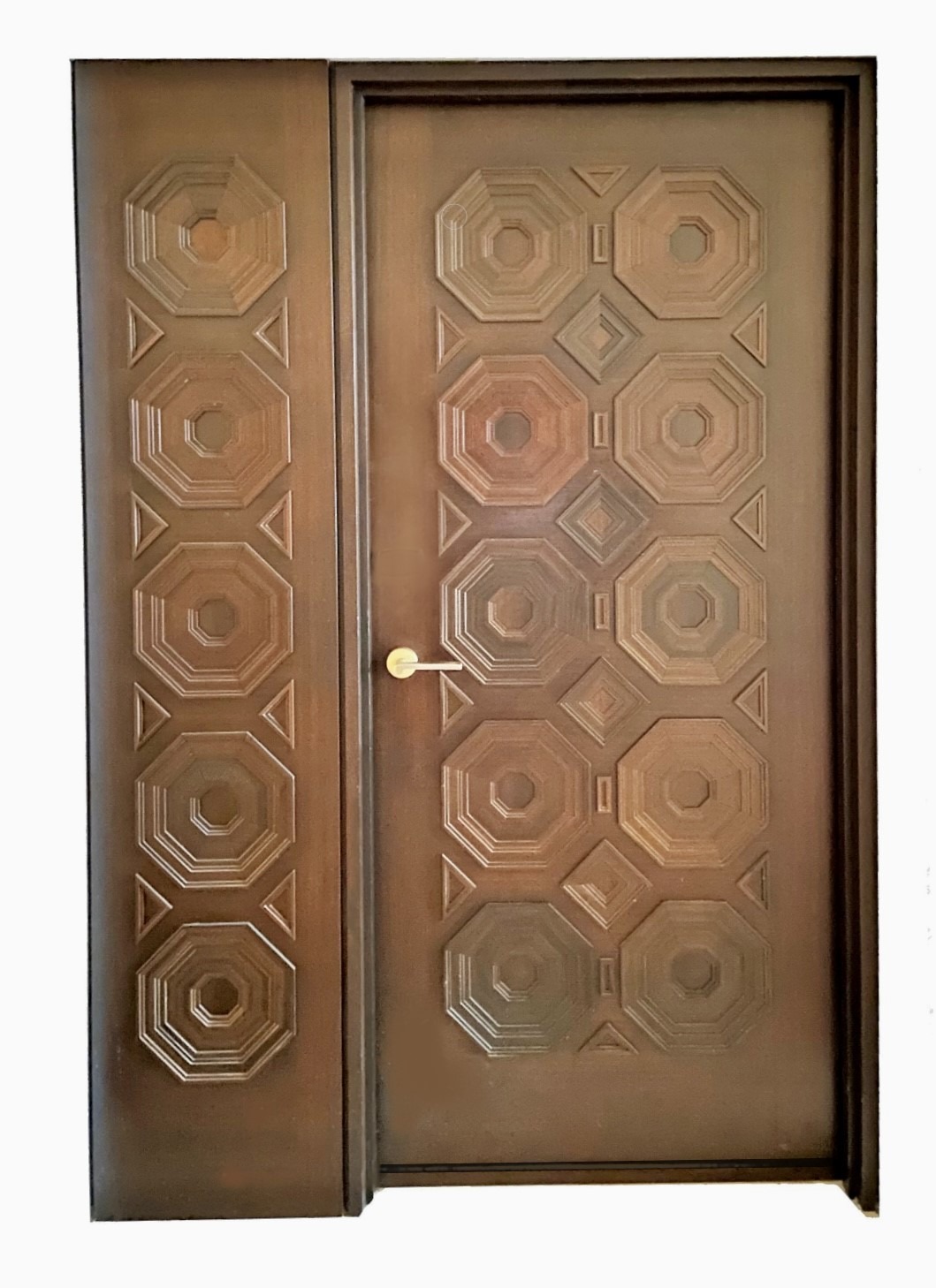 VALUSA MAHOGANY GLASS DOORS AND TRANSOM