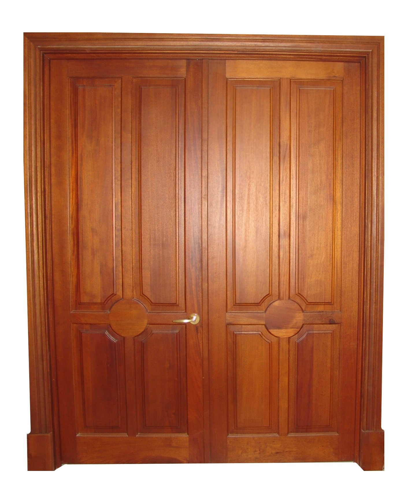 VALUSA MAHOGANY GLASS DOORS AND TRANSOM