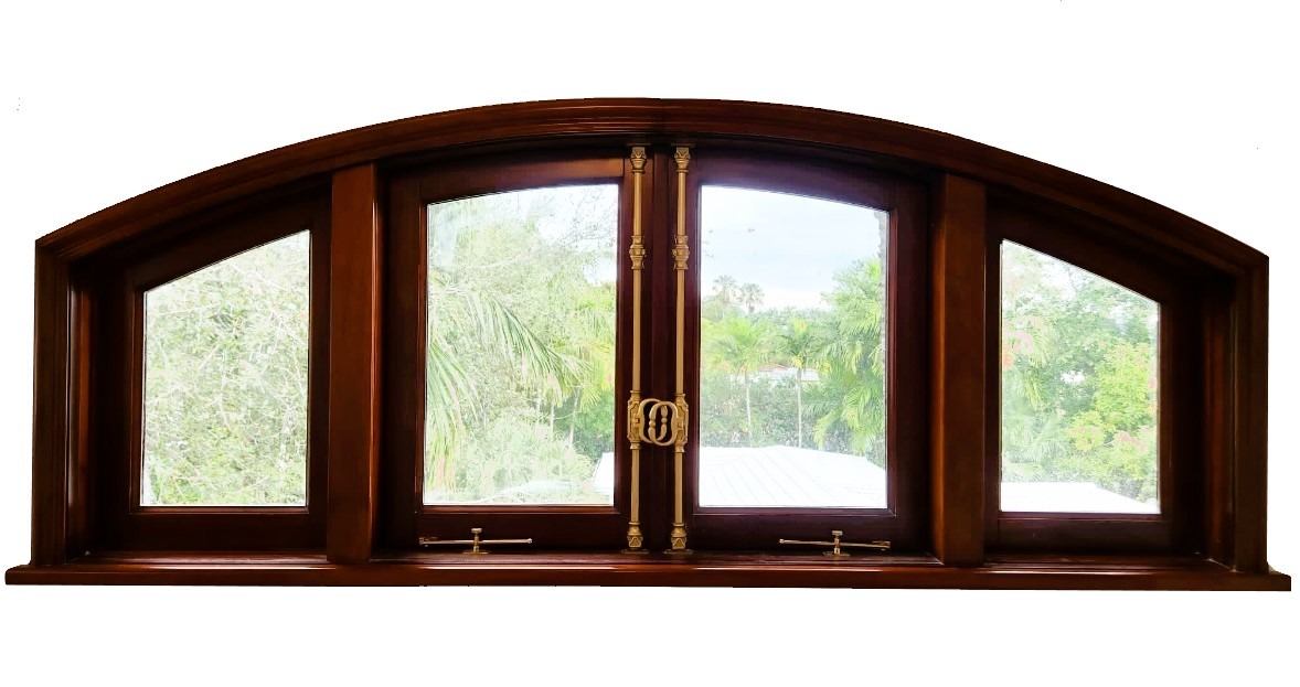 VALUSA MAHOGANY GLASS DOORS AND TRANSOM