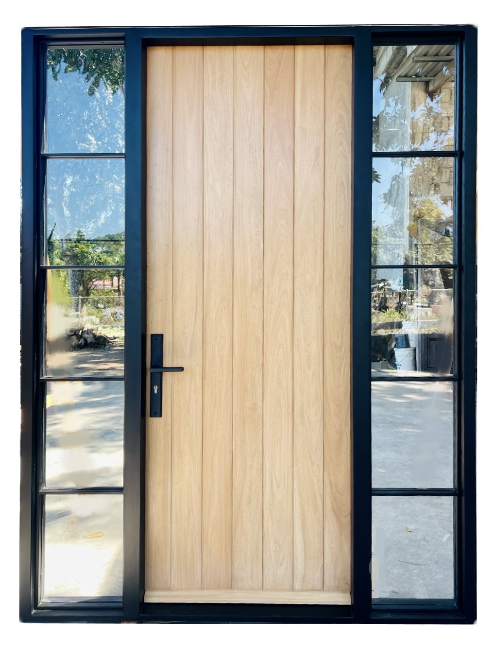 BARCLAY METAL AND WOOD DOOR