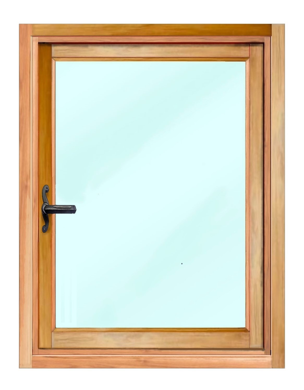 TEAK CASEMENT WINDOW