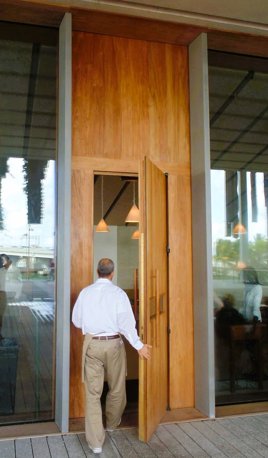 VALUSA MAHOGANY GLASS DOORS AND TRANSOM