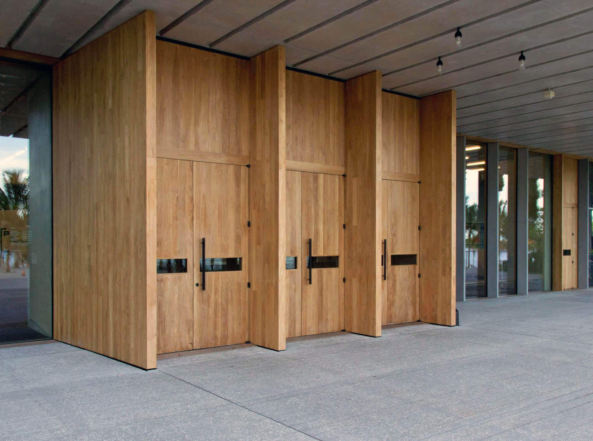 TEAK DOORS AT THE PEREZ ART MUSEUM OF MIAMI