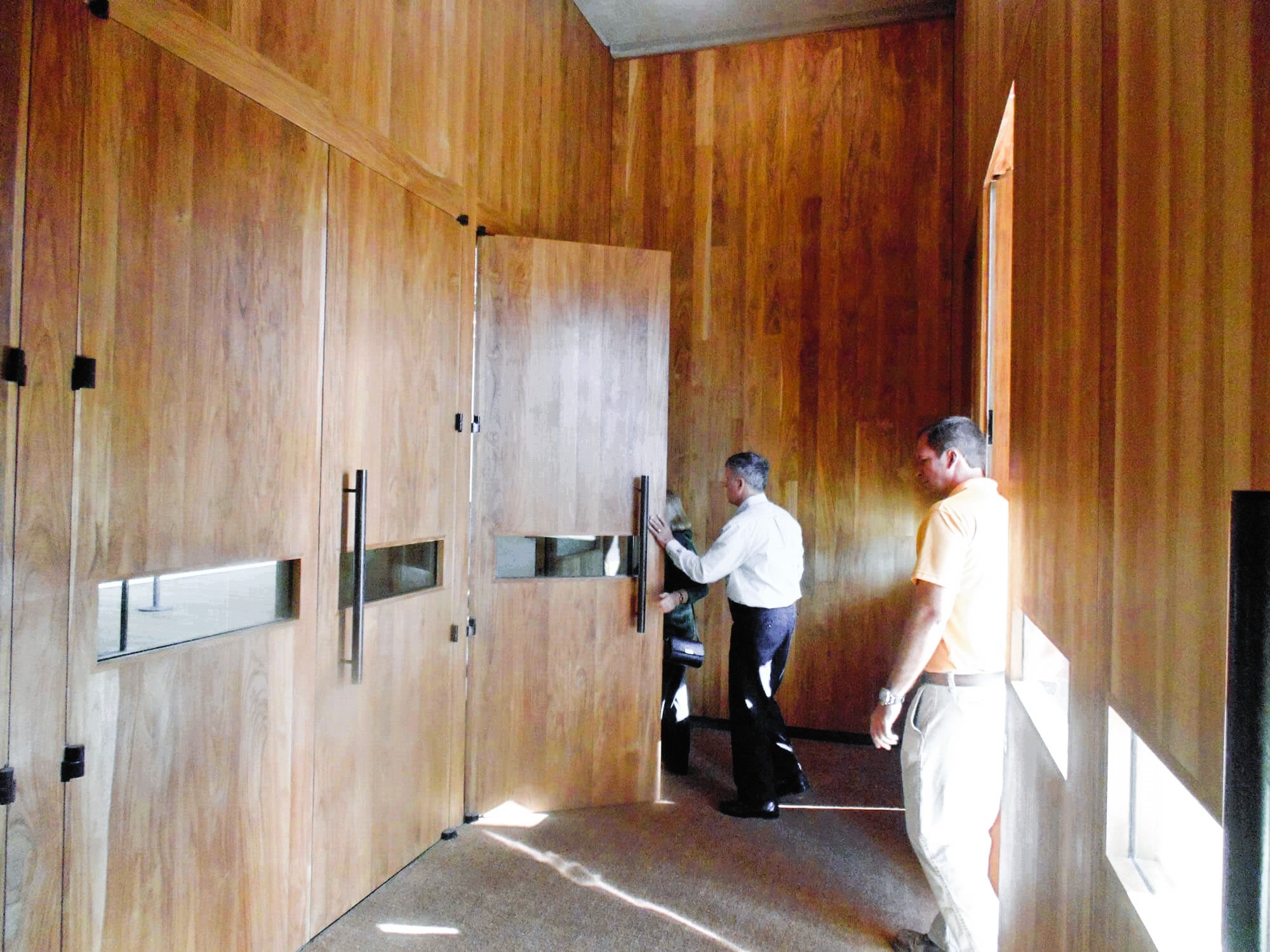 TEAK DOOR AND WALLS