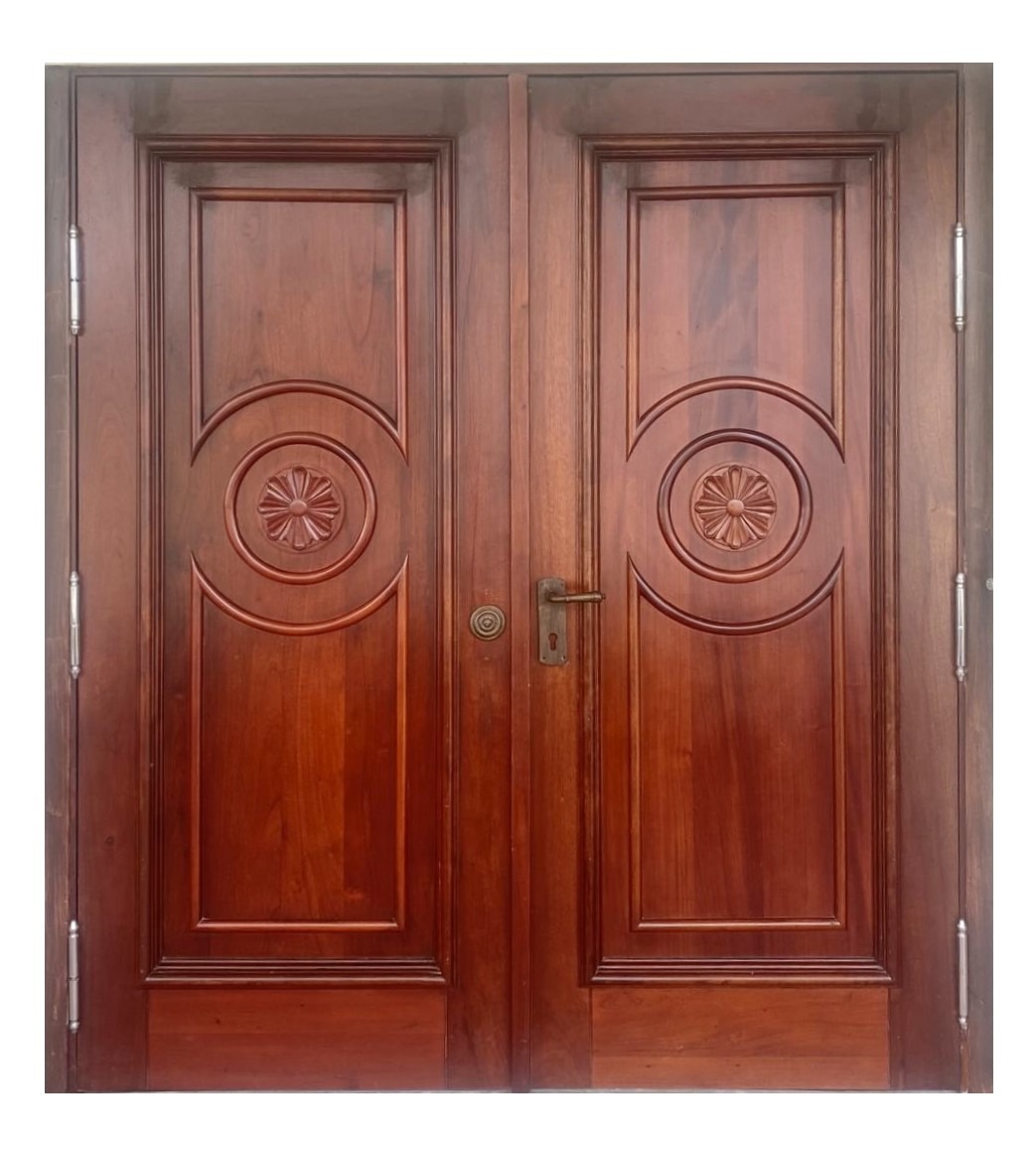 VALUSA MAHOGANY GLASS DOORS AND TRANSOM