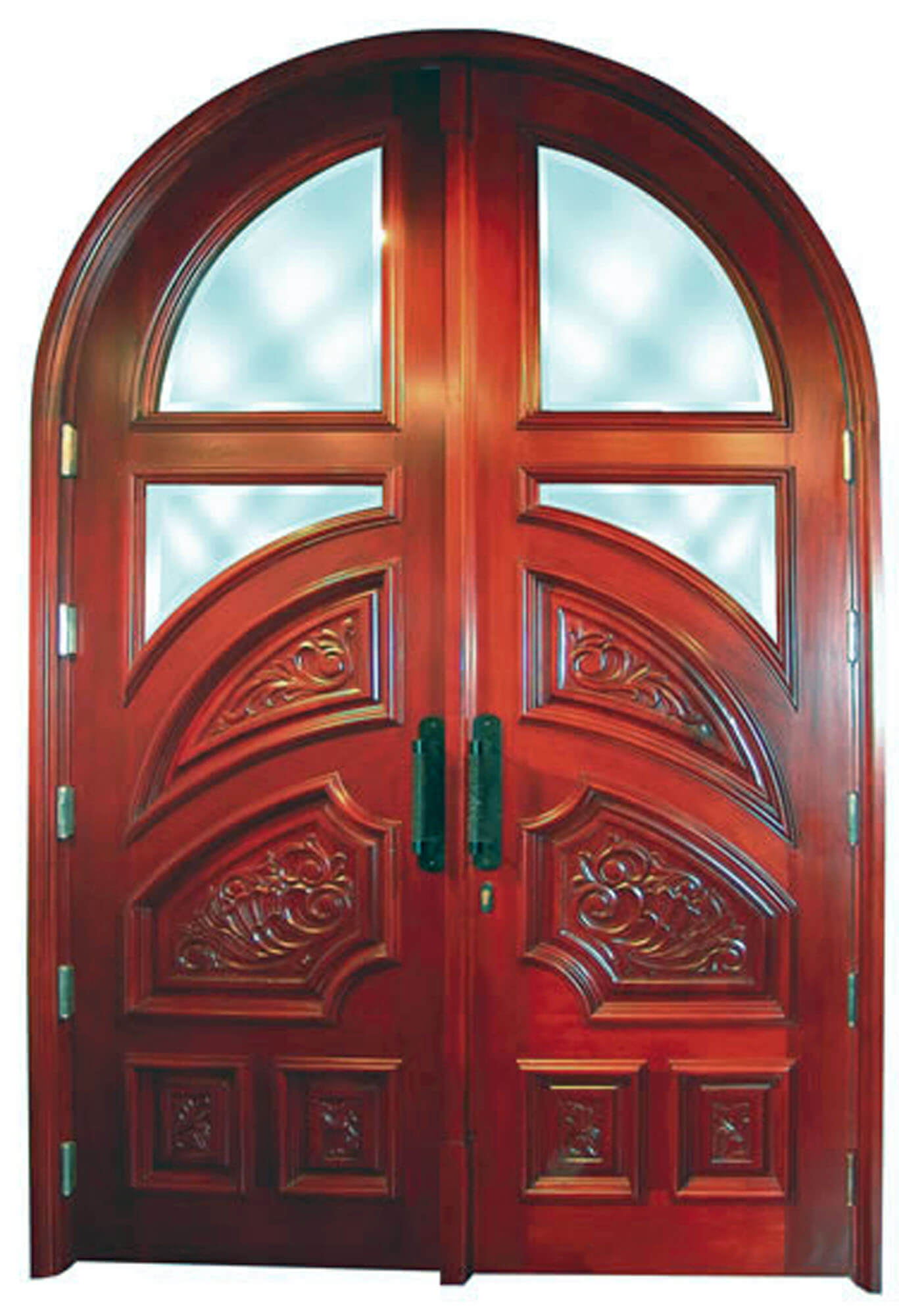 VALUSA MAHOGANY GLASS DOORS AND TRANSOM