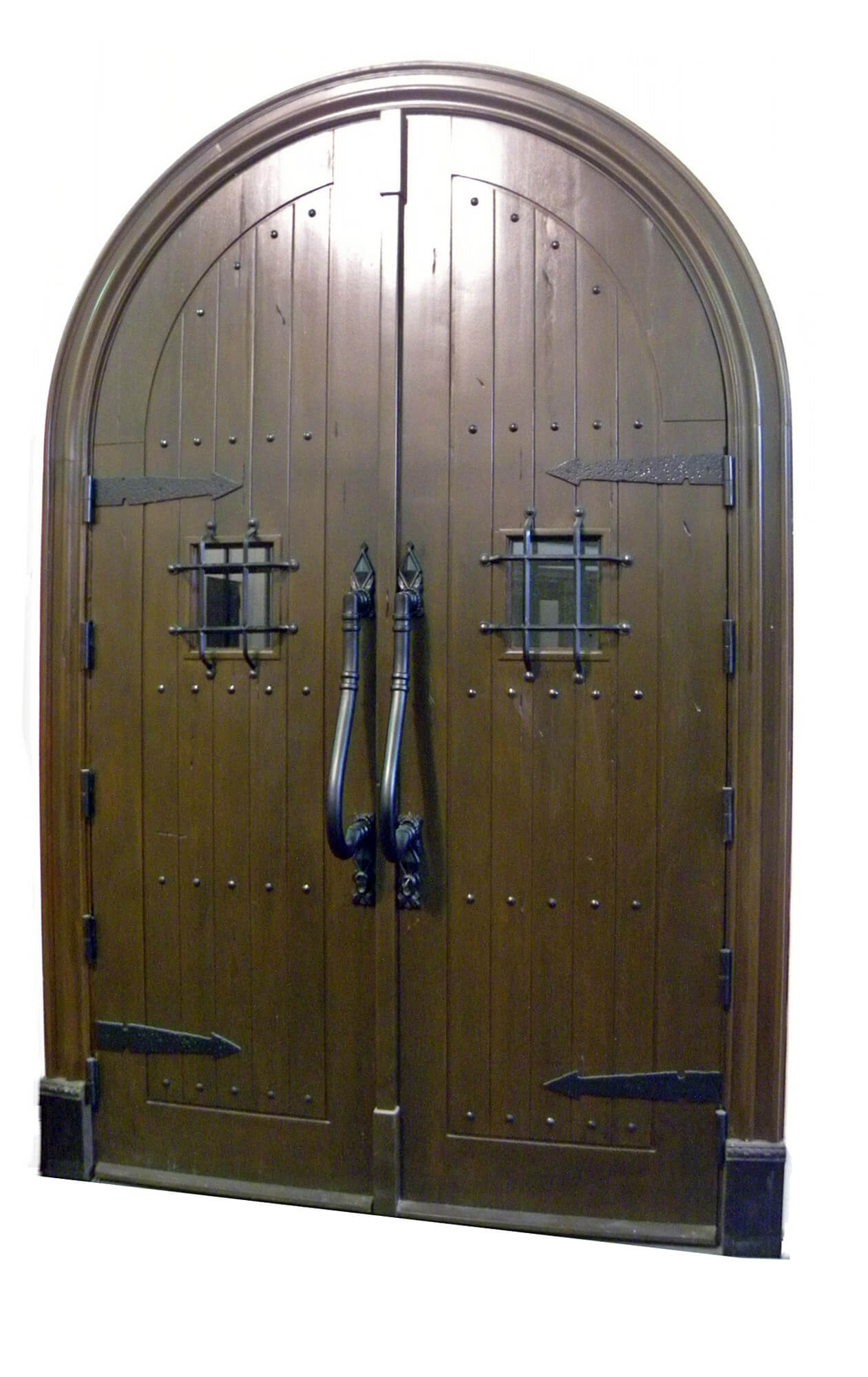 VALUSA MAHOGANY GLASS DOORS AND TRANSOM